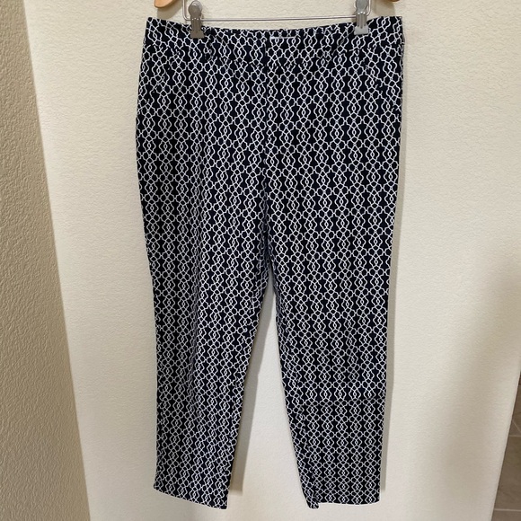 Merona Black & White Print Ankle Pant - Picture 1 of 3